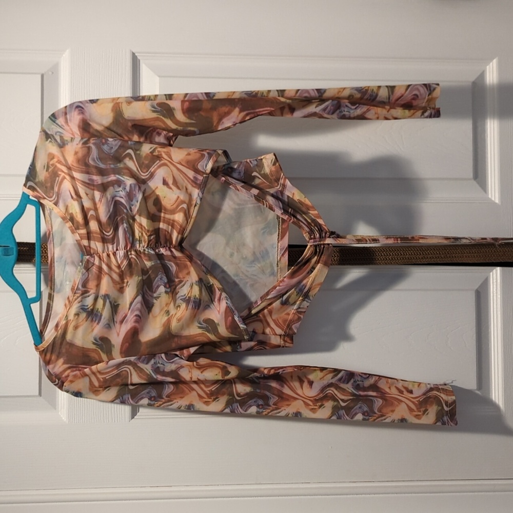 Cider Psychedelic Crop Top